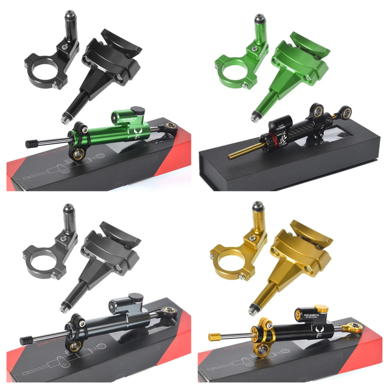 Steering Damper Stabilizer Kit Cnc - For Kawasaki 500 2024 - Motorcycle