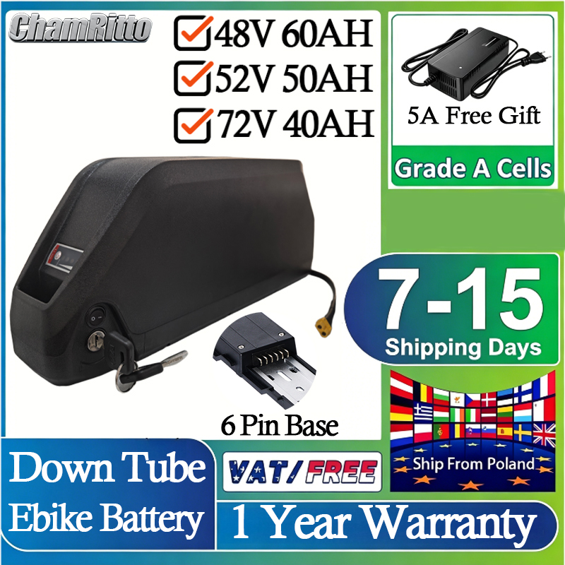 60V 30Ah 21700 Battery Pack - 52V 50AH EBike Battery 21700 72V