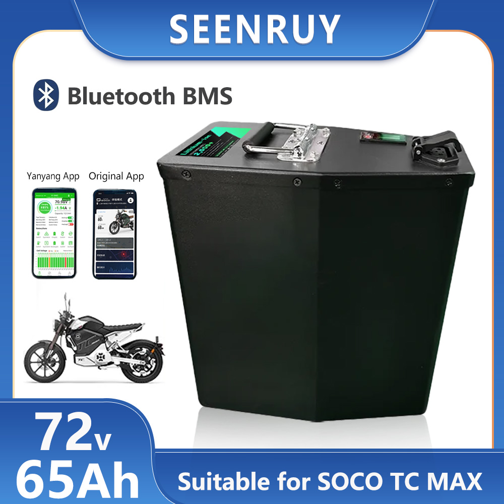 72V 30Ah Lifepo4 Battery Pack - Seenruy Super SOCO Battery 72V 65AH