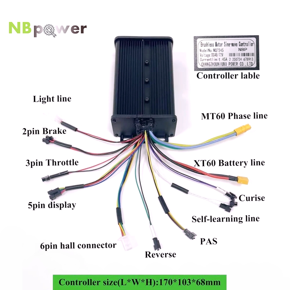 72V 45A Dual Controller - Dual Mode NBpower 48V/72V 45A Sine