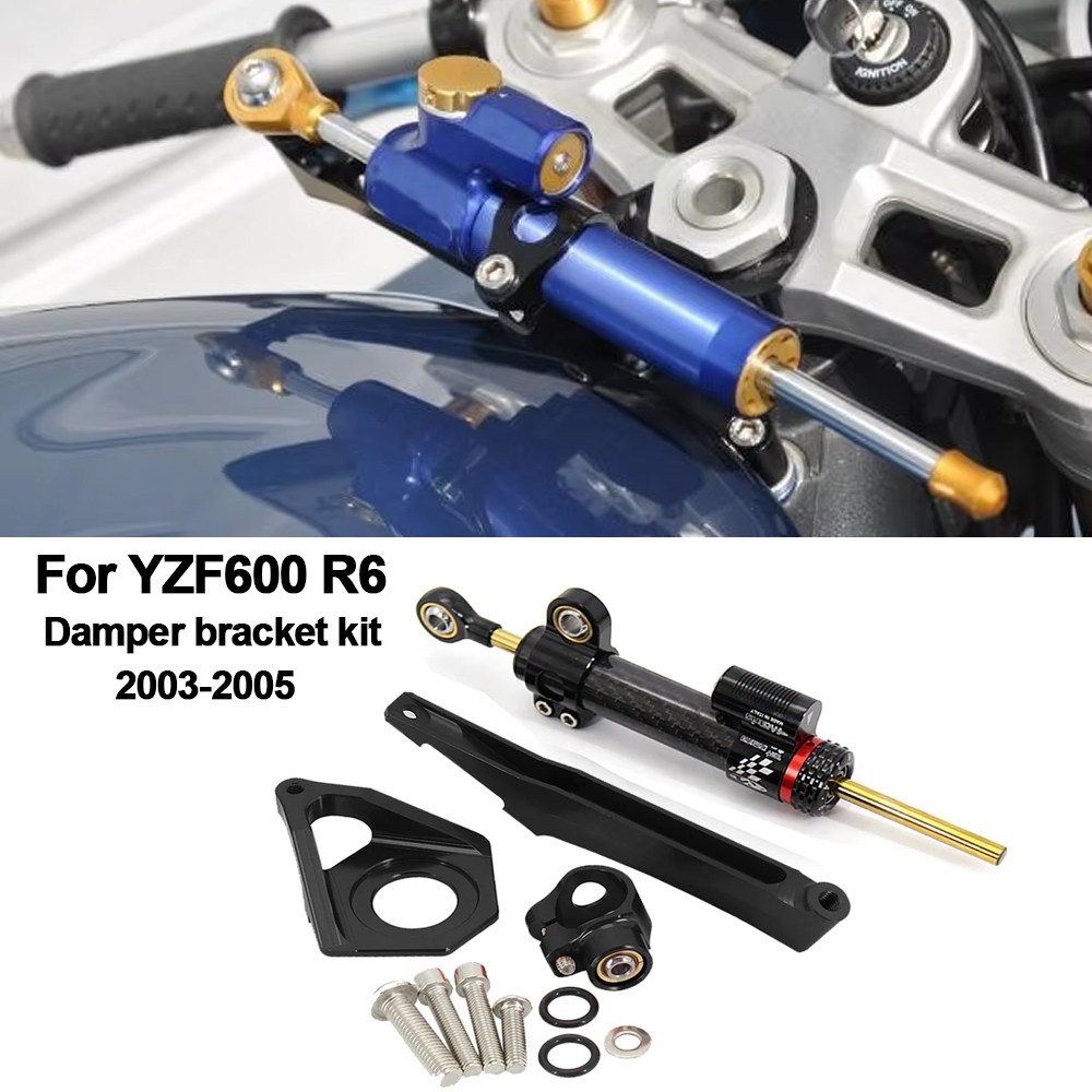 Steering Damper Stabilizer Kit Cnc - For YAMAHA YZF600 R6 2003-2005 Motorcycle