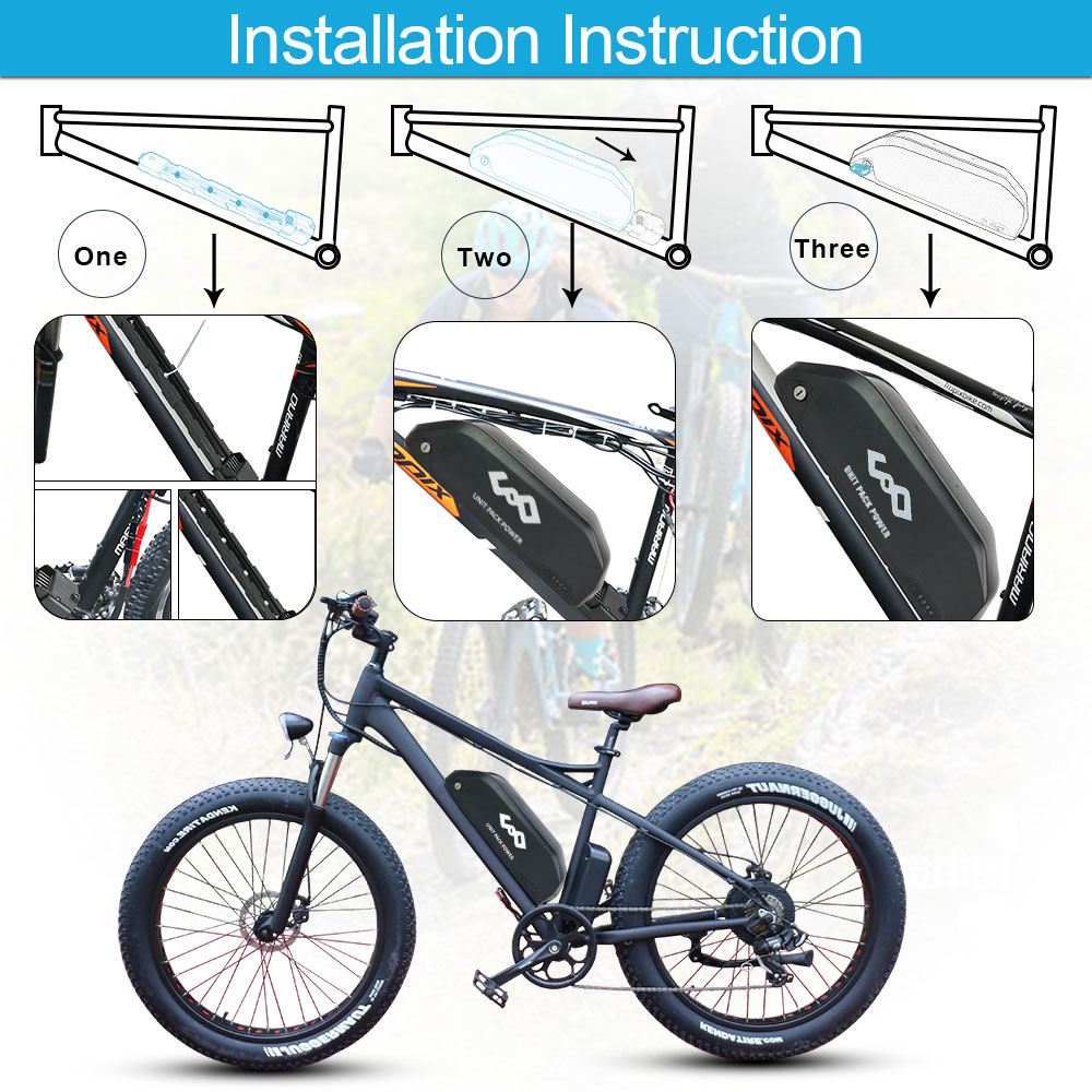 52V 25AH  Downtube EBike Batte - 60V 30Ah 21700 Battery Pack review and price