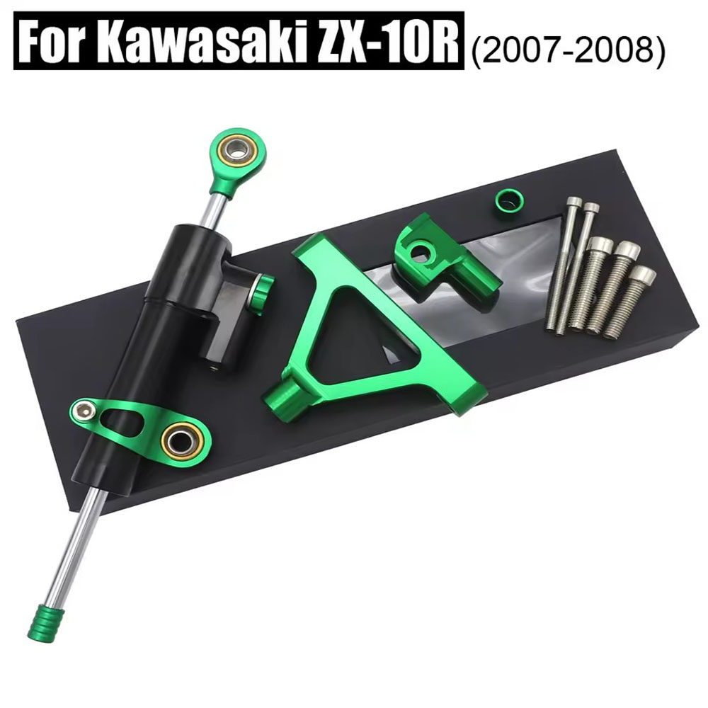 For Kawasaki ZX10R 04-05 Racin - Steering Damper Stabilizer Kit Cnc review and price